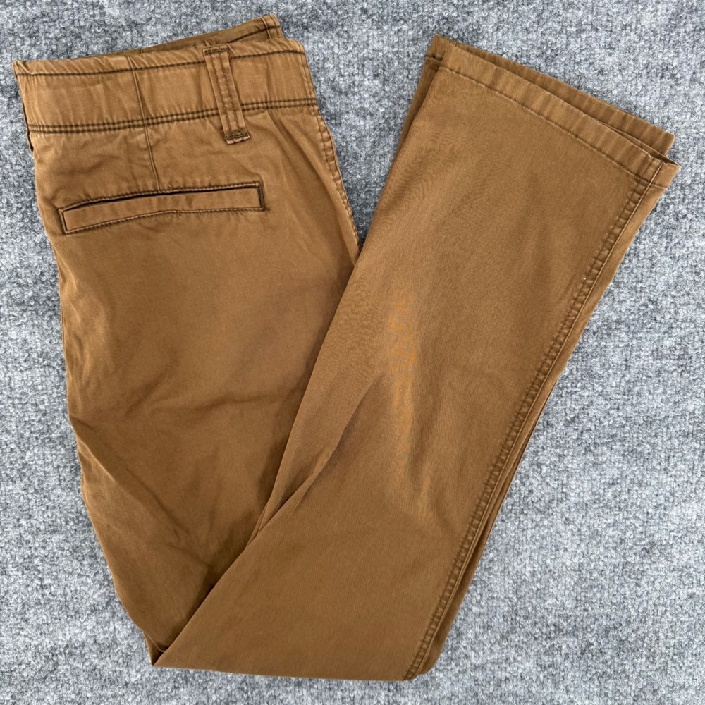 True Craft Chino Pants Men 29x30 Heritage Stretch Slim Straight Brown Casual